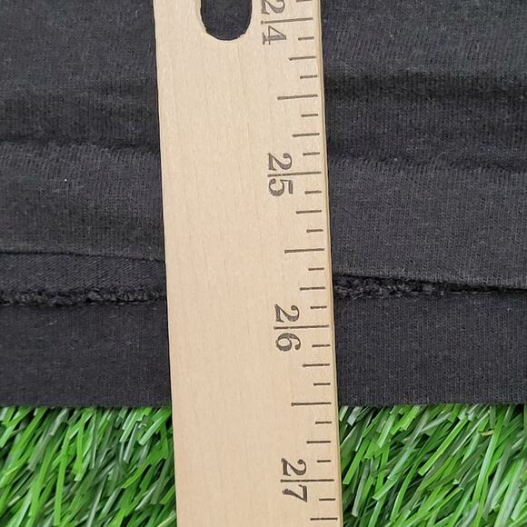 Vintage 90s Hanes Shirt Womens XL 22x26 Faded Black Slogan - Picture 5 of 12